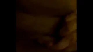 Chubby Asian playing with her pussy after I fucked